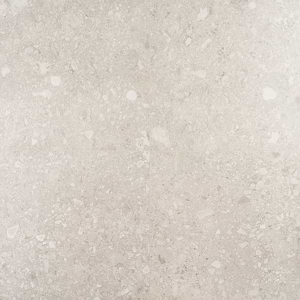 Rizo Gray 24x24 Terrazzo Look Matte Porcelain Tile
