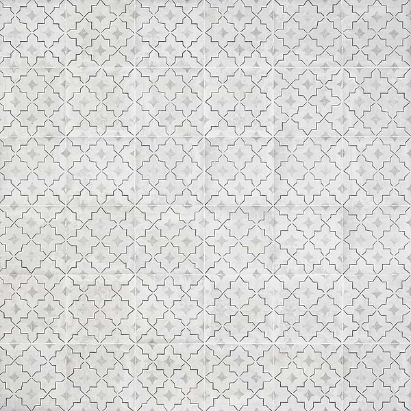 Alesso Deco Como Gray 8x8 Matte Porcelain Tile