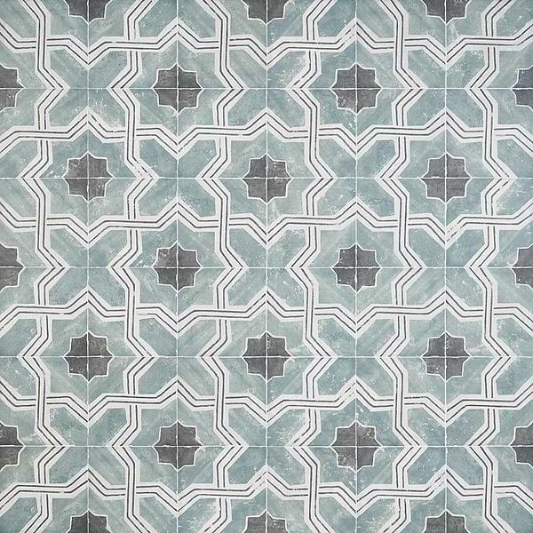 Alesso Deco Iberia Green 8x8 Matte Porcelain Tile