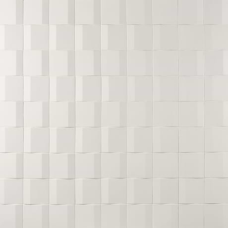 Zeal Edge 3D White 5x5 Matte Porcelain Tile