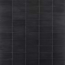 Zeal Linear 3D Gunmetal Gray 5x10 Glazed Porcelain Tile