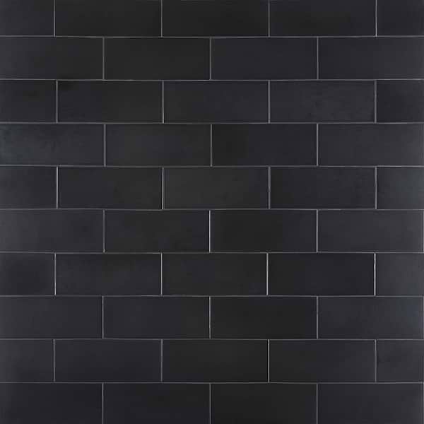 Zeal Gunmetal Gray 5x12 Polished Porcelain Tile