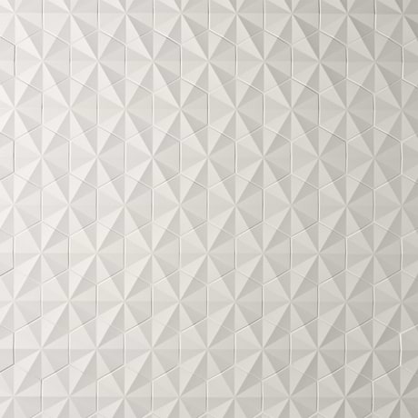 Zeal Ogassian 3D 6" Hexagon White Matte Porcelain Tile