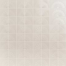 Stacy Garcia Radius Ivory White 6x6 3D Crackled Glossy Ceramic Tile
