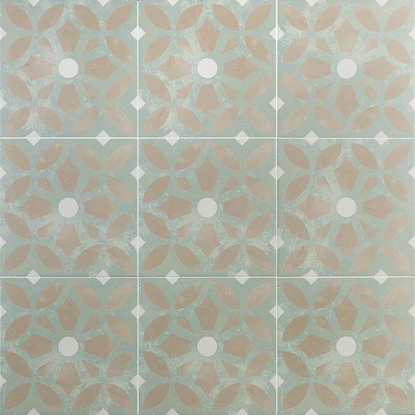 Encaustic Look Porcelain Tile for Backsplash