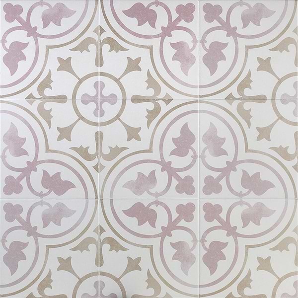 Encaustic Look Porcelain Tile for Backsplash