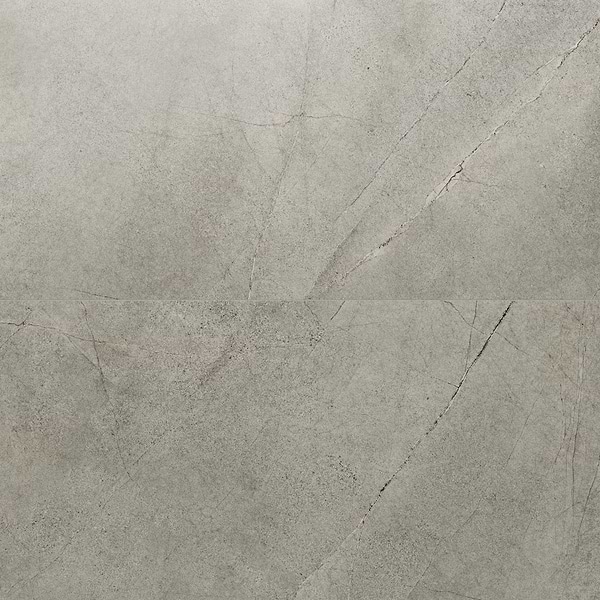 Theo Marengo Gray 24x48 Marble Look Antique Satin Porcelain Tile