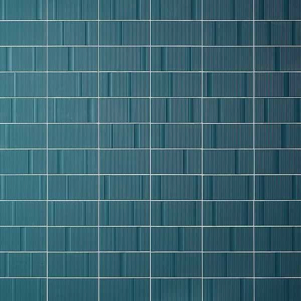 Division Aqua Teal Green 8x16 Fluted 3D Matte Ceramic Wall Tile