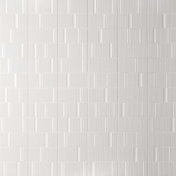 Division White 8x16 Fluted 3D Matte Ceramic Wall Tile