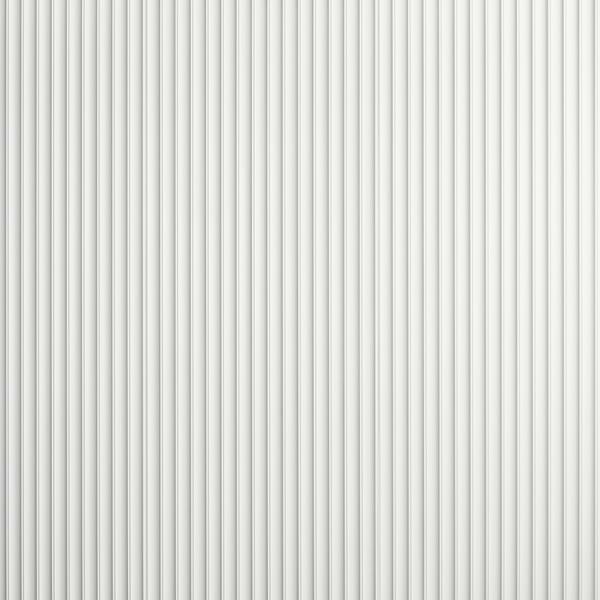 Plaster Fluted White 18x48 3D Matte Ceramic Tile