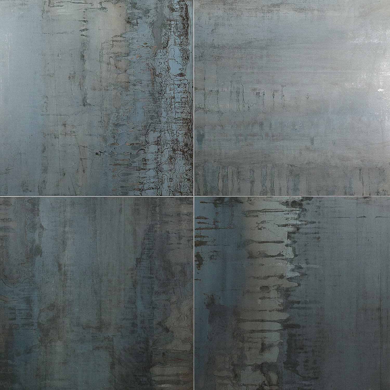 Angela Harris Inspira Oxide Metallic Blue 24x24 Matte Porcelain Tile