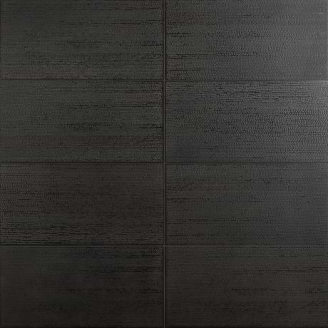 Rethink Decoro Leather Black 12x24 Textured Matte Porcelain Tile