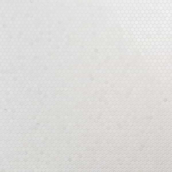 Bianco Dolomite White 1" Penny Round Premium Polished Marble Mosaic Tile