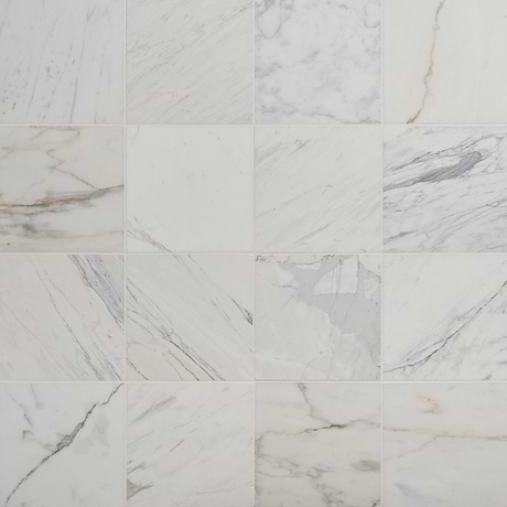 Avanti Calacatta Gold 12x12 Tumbled Marble Tile