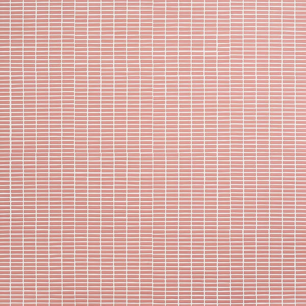 Venini Pink 1/2" x 2"  Mini Brick Frosted Glass Mosaic Tile