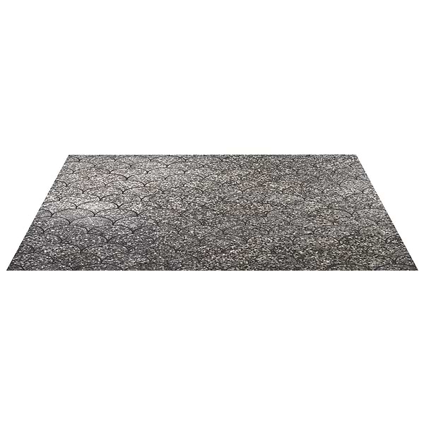 Reef Gray 5" Fishscale Polished Pearl Terrazzo Mosaic Tile