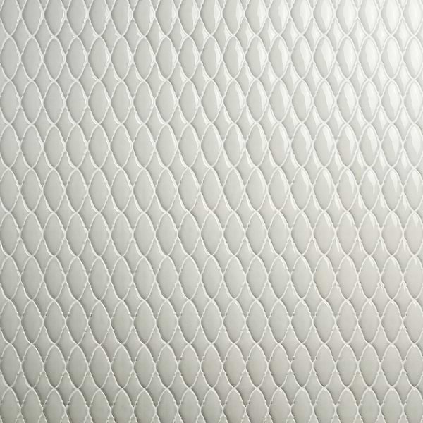 Nabi Valor Tundra Gray 2x4 Crackled Glossy Glass Mosaic Tile