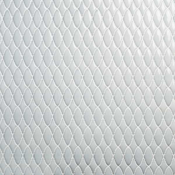 Nabi Valor Arctic Blue 2x4 Crackled Glossy Glass Mosaic Tile