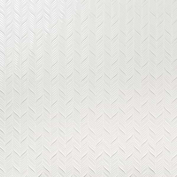 Nabi Alula Glacier White Chevron Crackled Glossy Glass Mosaic Tile