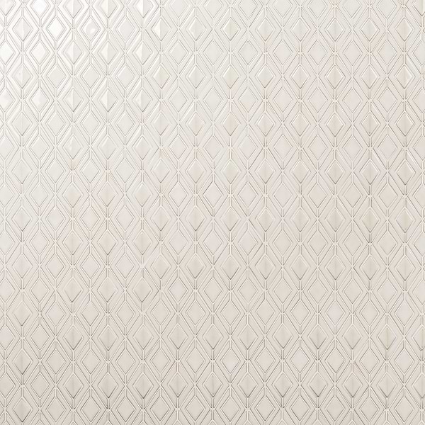Nabi Jewel Natural White 3D Glossy Glass Mosaic Tile