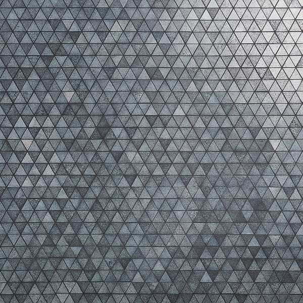 Bushwick Blue 2" Triangle Glossy Lava Stone Mosaic Tile