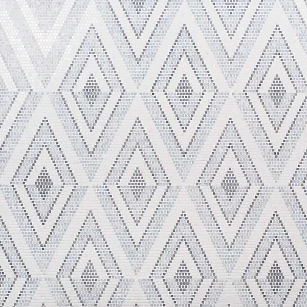 Uma Blue and White Polished Marble Micro Mosaic Tile