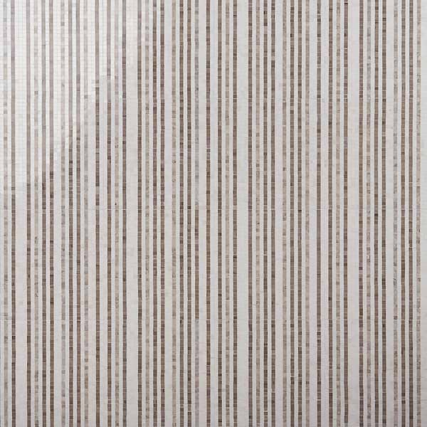 Microsaic Lines Storm Beige Polished Marble Mosaic Tile