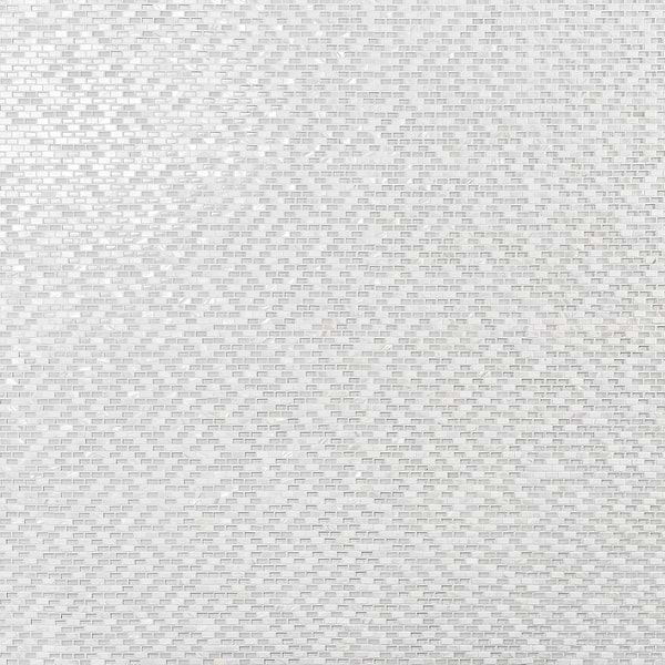 Paragon Pearl Lace Gray Mini Brick Marble & Glass Mosaic Tile