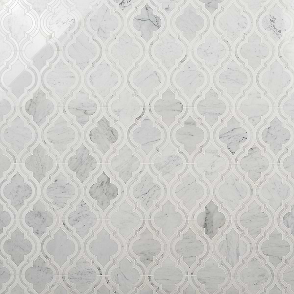 Abernethy Marble Waterjet Polished Mosaic Tile