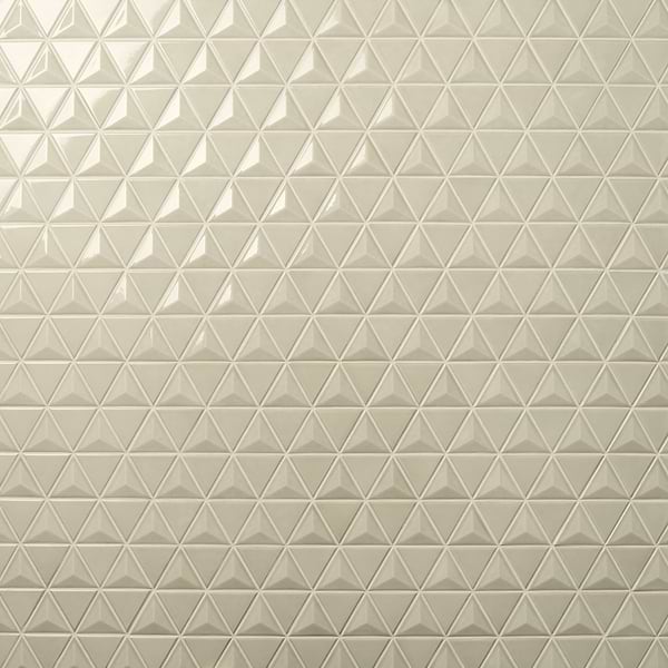 Brookline Triangle Celadon Green 4" Glossy Ceramic Mosaic Tile