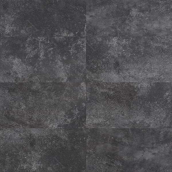 ReNew Metalcrete Charcoal 12mil Wear Layer Glue Down 12x24 Luxury Vinyl Tile