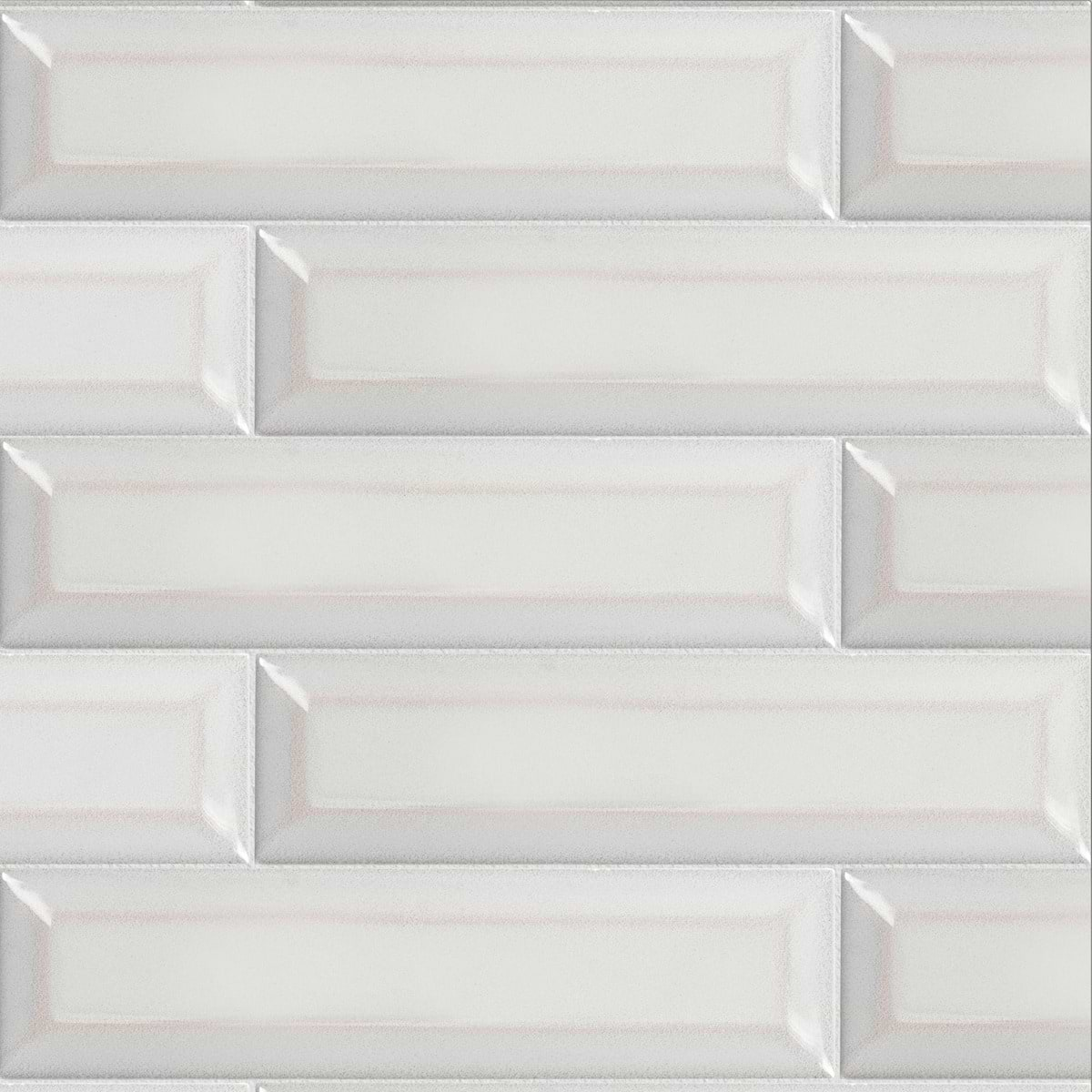 Arctica Beveled Gray 2x8 Glossy Ceramic Tile