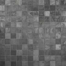 India Black 4x4 Tumbled Slate Tile