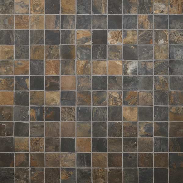California Gold 4x4 Tumbled Slate Tile