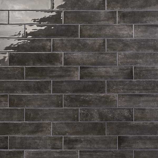 Aquarella Storm Gray 4x16 Glossy Ceramic Tile