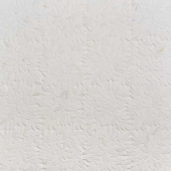 Breeze Flower Bianco Dolomite Honed Marble Mosaic Tile