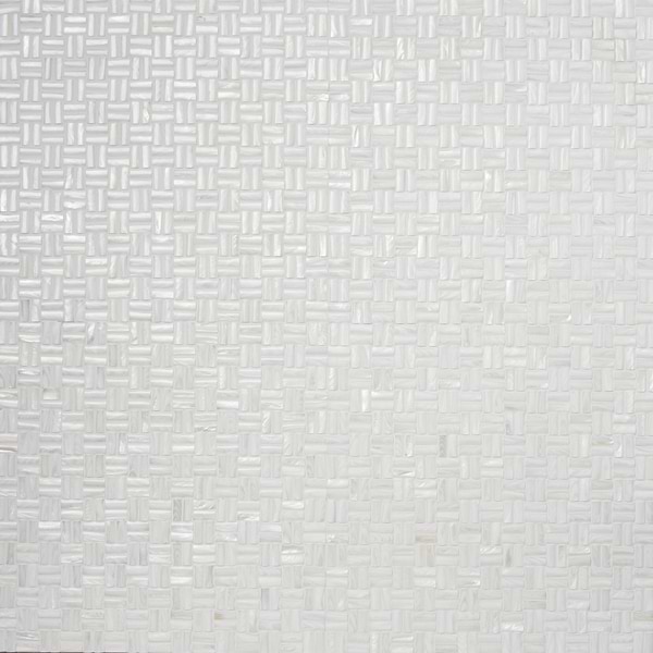 Serene White 3D Seamless Pearl Polished Mosaic Tile
