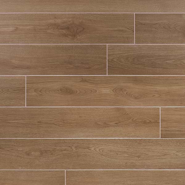 Oaktree Elegant Dark Brown 7x60 XL Wood Look Matte Porcelain Tile