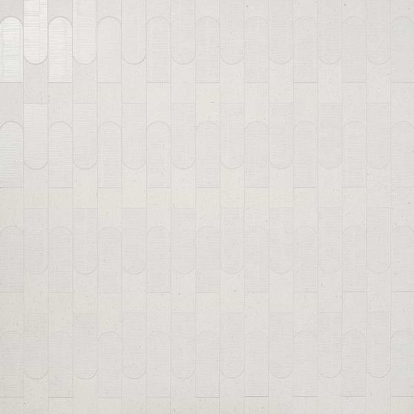 Hikari Tokyo Chalk White Textured Matte Porcelain Mosaic Tile