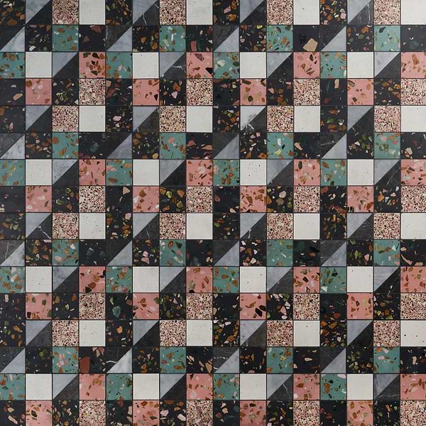 Elizabeth Sutton Artem Lark Multicolor 3x3 Polished & Honed Marble and Terrazzo Mosaic Tile