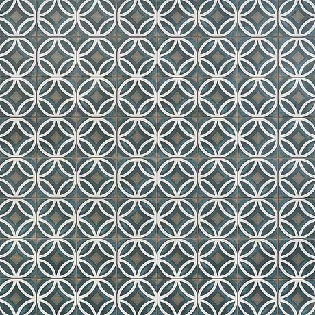 Breeze Nautilus Blue Deco 6x6 Matte Porcelain Tile