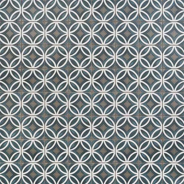 Breeze Nautilus Blue Deco 6x6 Matte Porcelain Tile