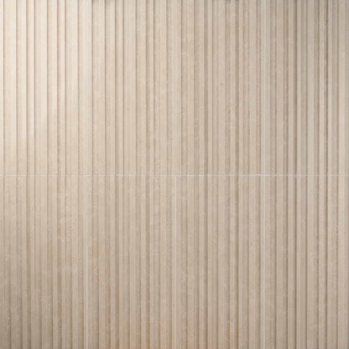 Stonework Barcode Botticino 12x24 3D Polished + Honed Marble Tile