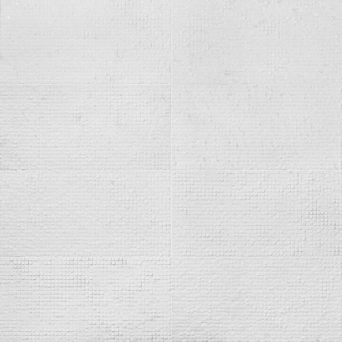 Rakestone Carved Cube Bianco Ice White 12x24 3D Honed Marble Tile