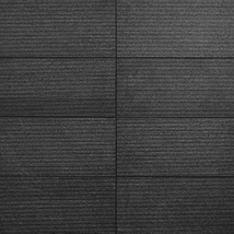 Rakestone Carved Comb Noir Black 12x24 Textured Honed Basalt Stone Tile