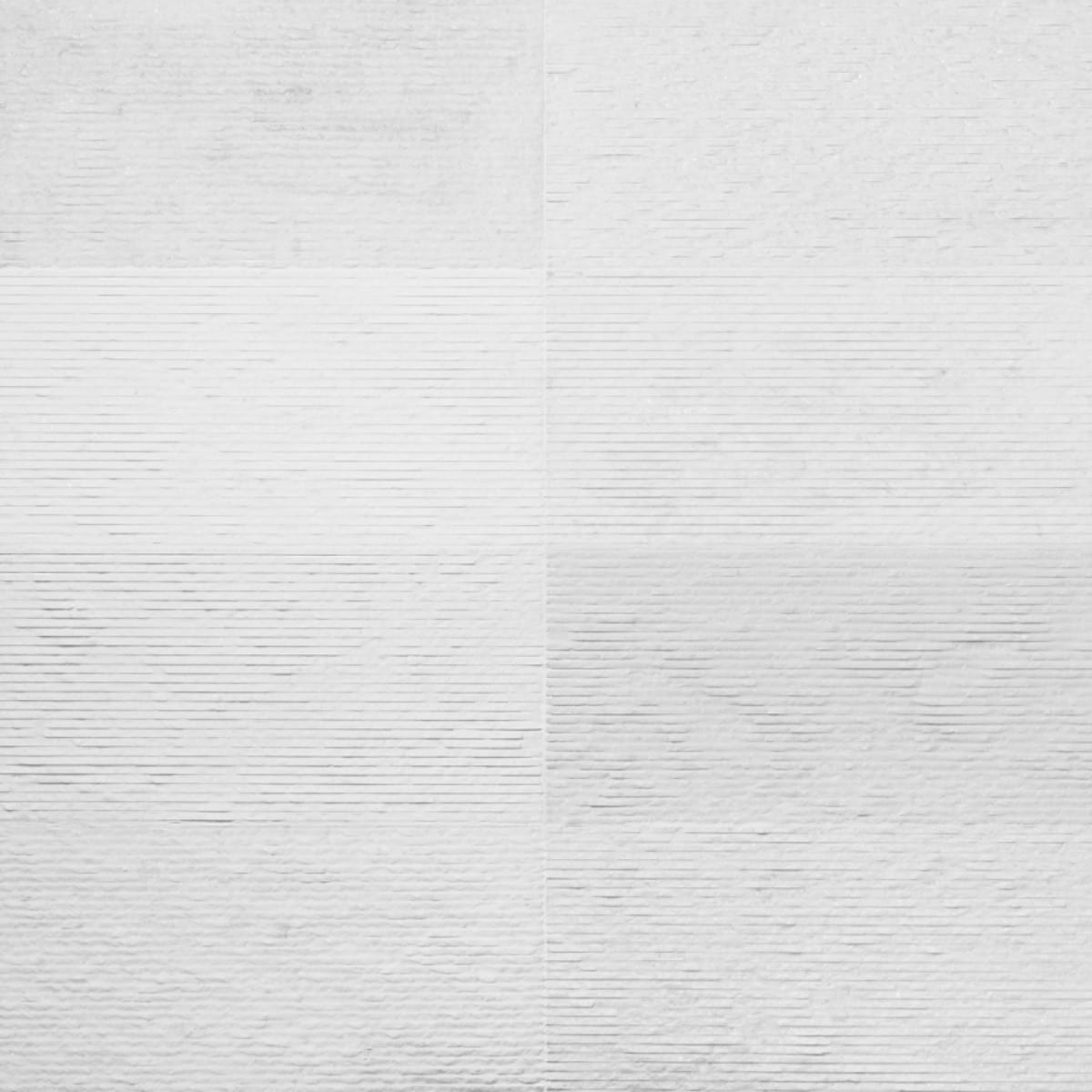 Rakestone Carved Split Bianco Ice White 12x24 Textured Honed Marble Tile