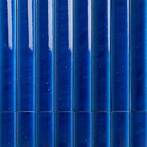 Lava Art Fluted Adriatic Blue 6x36 3D Glossy Lava Stone Tile