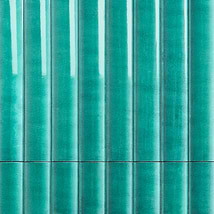 Lava Art Fluted Aquamarine Blue 6x36 3D Glossy Lava Stone Tile