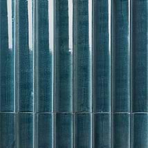 Lava Art Fluted Harbor Blue 6x36 3D Glossy Lava Stone Tile