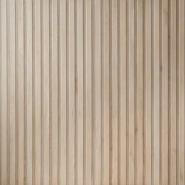 Nobu Ribbon Almond Brown 24x48 Wood Look Matte Fluted Porcelain Tile